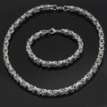 Viking Stainless Steel King Chain + Bracelet | Pendants & Necklaces | Wiccan Center
