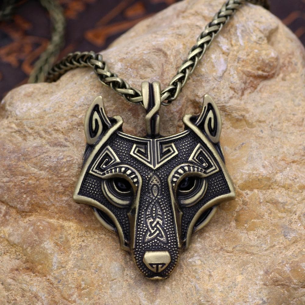 Viking Wolf Head Necklace | Pendants & Necklaces | Wiccan Center