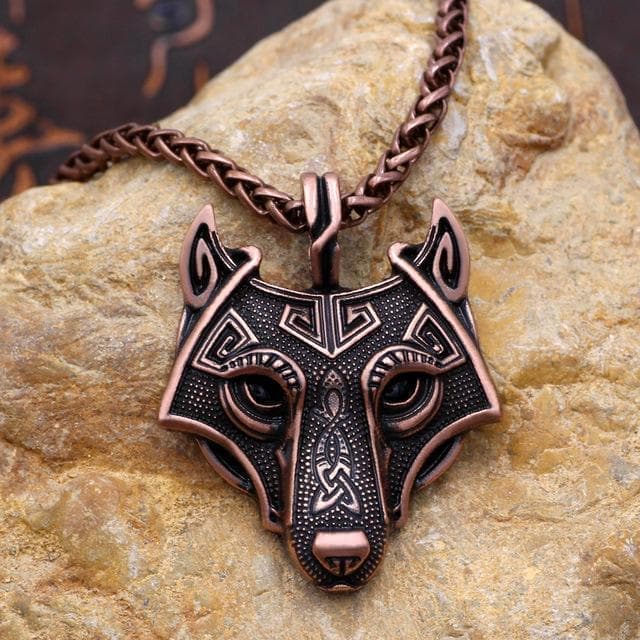 Viking Wolf Head Necklace | Pendants & Necklaces | Wiccan Center