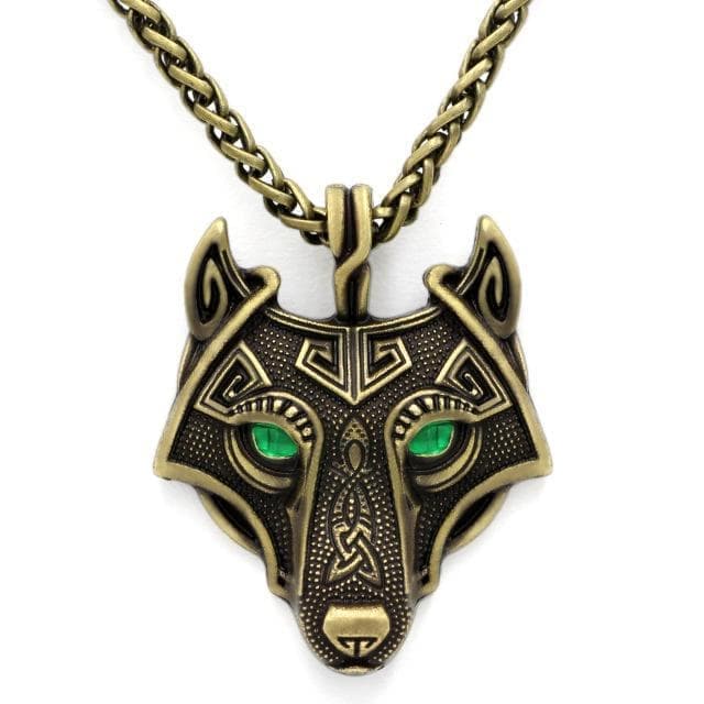 Vikings Wolf Eye Colored Pendant Necklace | Pendants & Necklaces | Wiccan Center