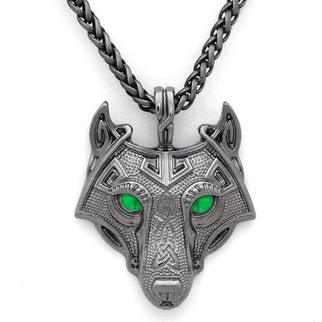 Vikings Wolf Eye Colored Pendant Necklace | Pendants & Necklaces | Wiccan Center