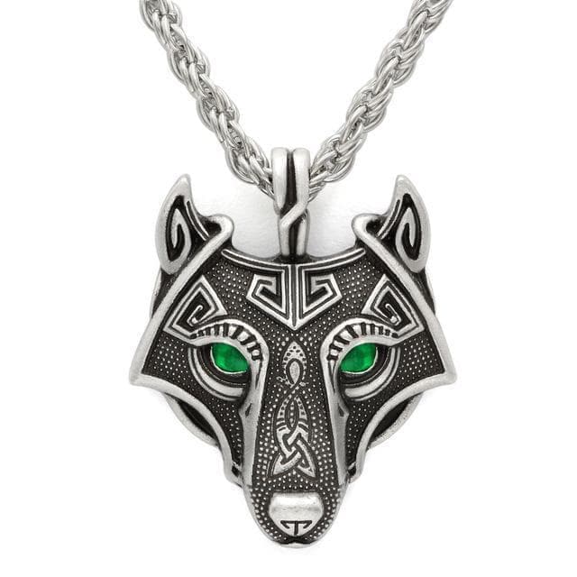 Vikings Wolf Eye Colored Pendant Necklace | Pendants & Necklaces | Wiccan Center