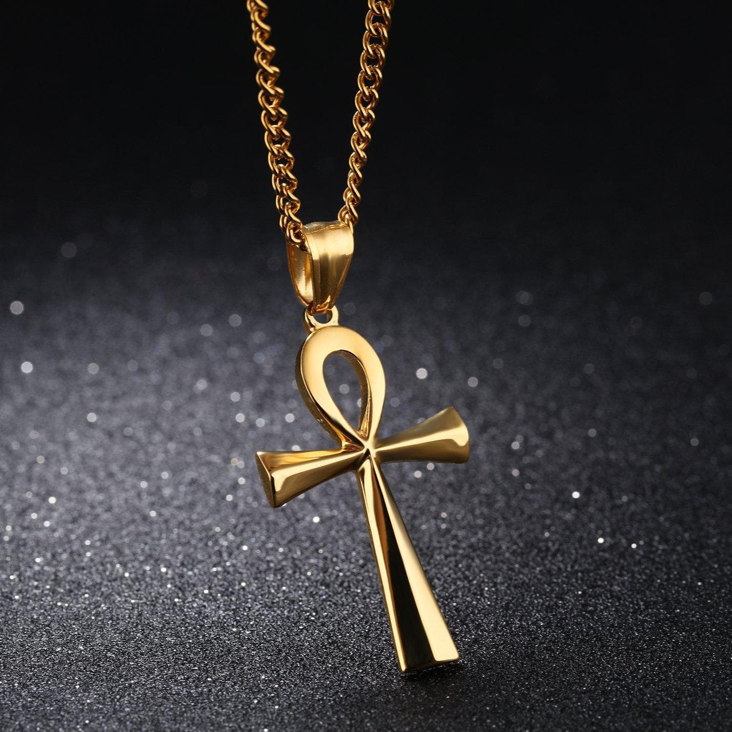 Ancient Egypt Life and Balance Stainless Steel Necklace | Pendants & Necklaces | Wiccan Center