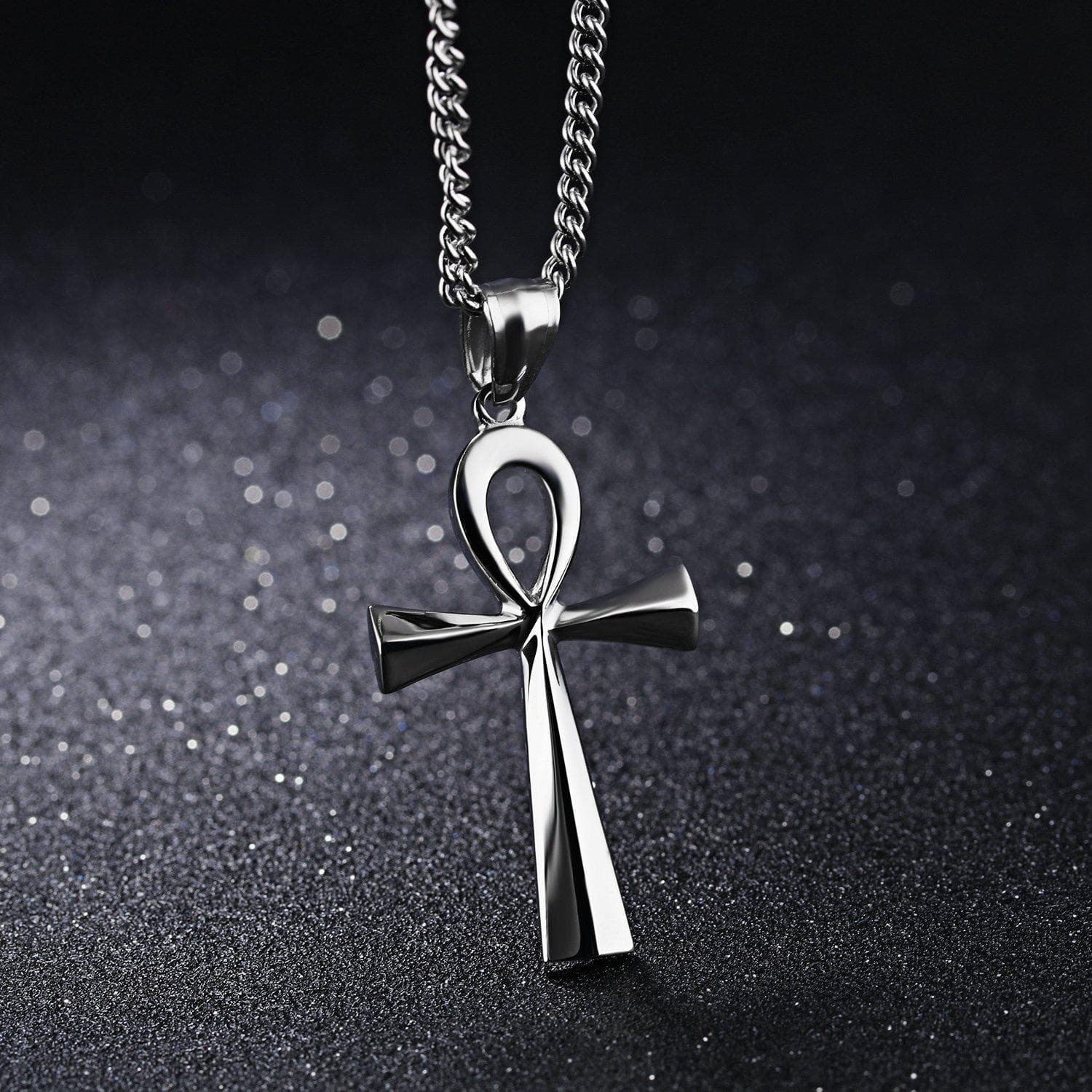 Ancient Egypt Life and Balance Stainless Steel Necklace | Pendants & Necklaces | Wiccan Center