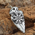 Viking Gungnir with Helm of Awe Stainless Steel Pendant & necklace | Pendants & Necklaces | Wiccan Center
