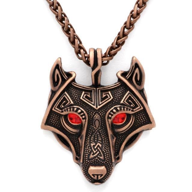 Vikings Wolf Eye Colored Pendant Necklace | Pendants & Necklaces | Wiccan Center