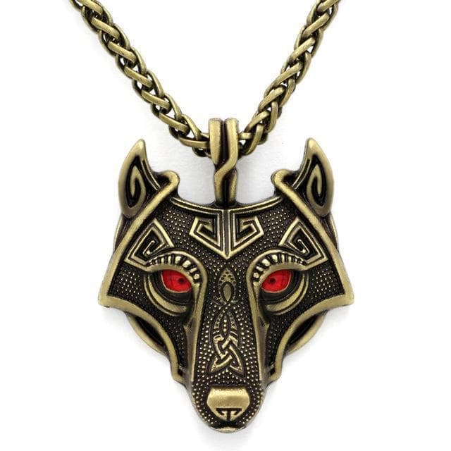 Vikings Wolf Eye Colored Pendant Necklace | Pendants & Necklaces | Wiccan Center