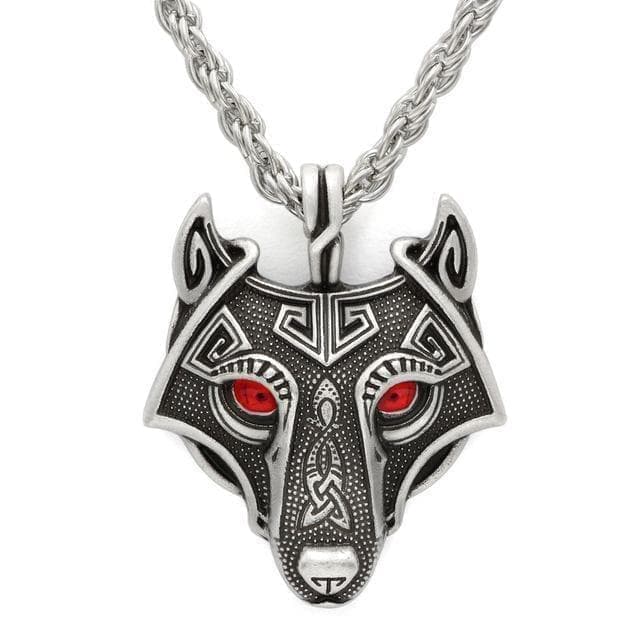 Vikings Wolf Eye Colored Pendant Necklace | Pendants & Necklaces | Wiccan Center