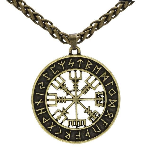 Vikings Vegvisir Stainless Steel Pendant Necklace | Pendants & Necklaces | Wiccan Center