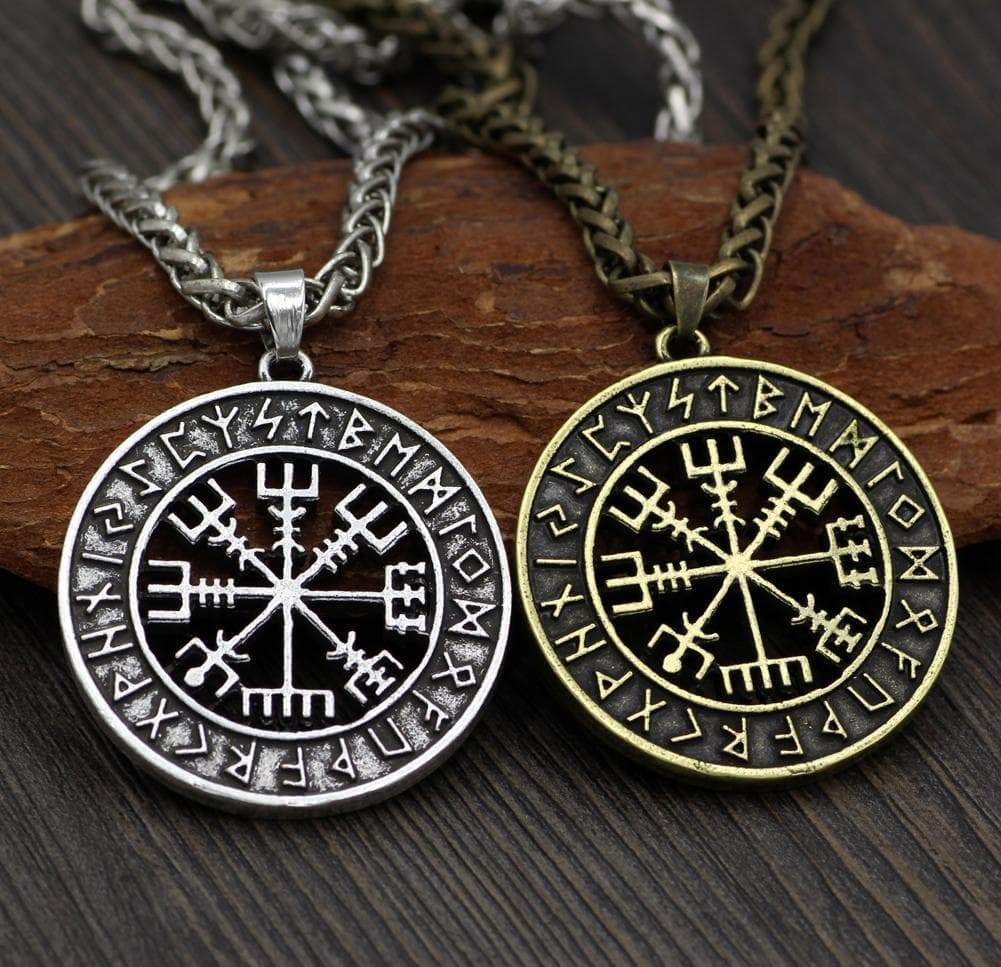 Vikings Vegvisir Stainless Steel Pendant Necklace | Pendants & Necklaces | Wiccan Center