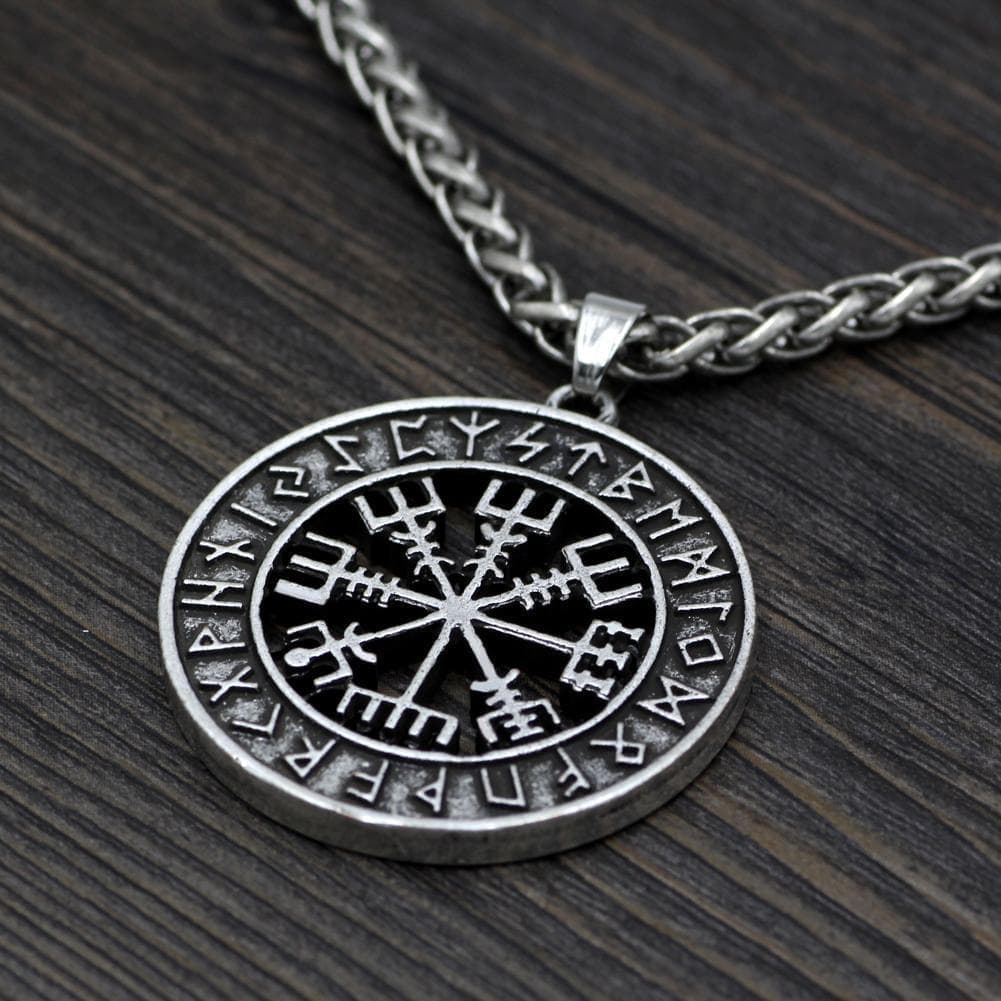 Vikings Vegvisir Stainless Steel Pendant Necklace | Pendants & Necklaces | Wiccan Center