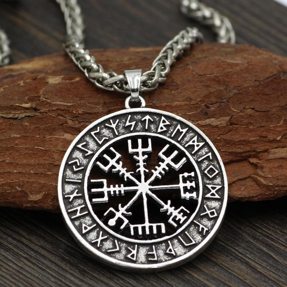 Vikings Vegvisir Stainless Steel Pendant Necklace | Pendants & Necklaces | Wiccan Center