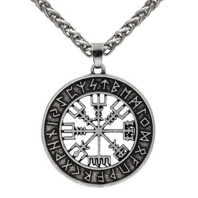 Vikings Vegvisir Stainless Steel Pendant Necklace | Pendants & Necklaces | Wiccan Center