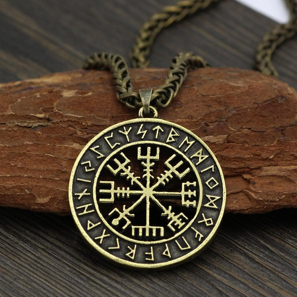 Vikings Vegvisir Stainless Steel Pendant Necklace | Pendants & Necklaces | Wiccan Center