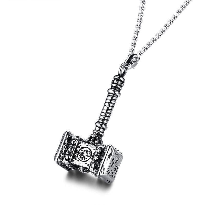 Vikings Thor's Hammer Stainless Steel Pendant Necklace | Pendants & Necklaces | Wiccan Center