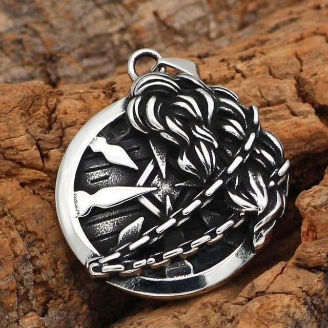 Viking Shield Compass Talisman Pendant & Necklace | Pendants & Necklaces | Wiccan Center