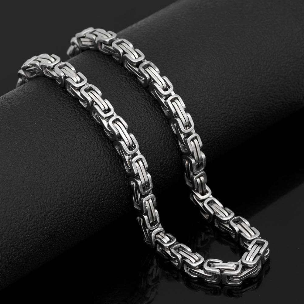 Viking Stainless Steel King Chain + Bracelet | Pendants & Necklaces | Wiccan Center