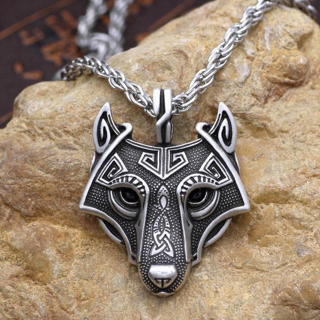 Viking Wolf Head Necklace | Pendants & Necklaces | Wiccan Center