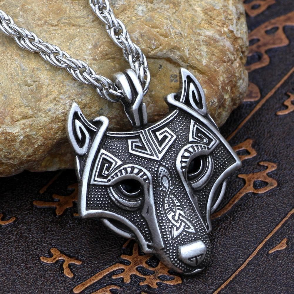 Viking Wolf Head Necklace | Pendants & Necklaces | Wiccan Center
