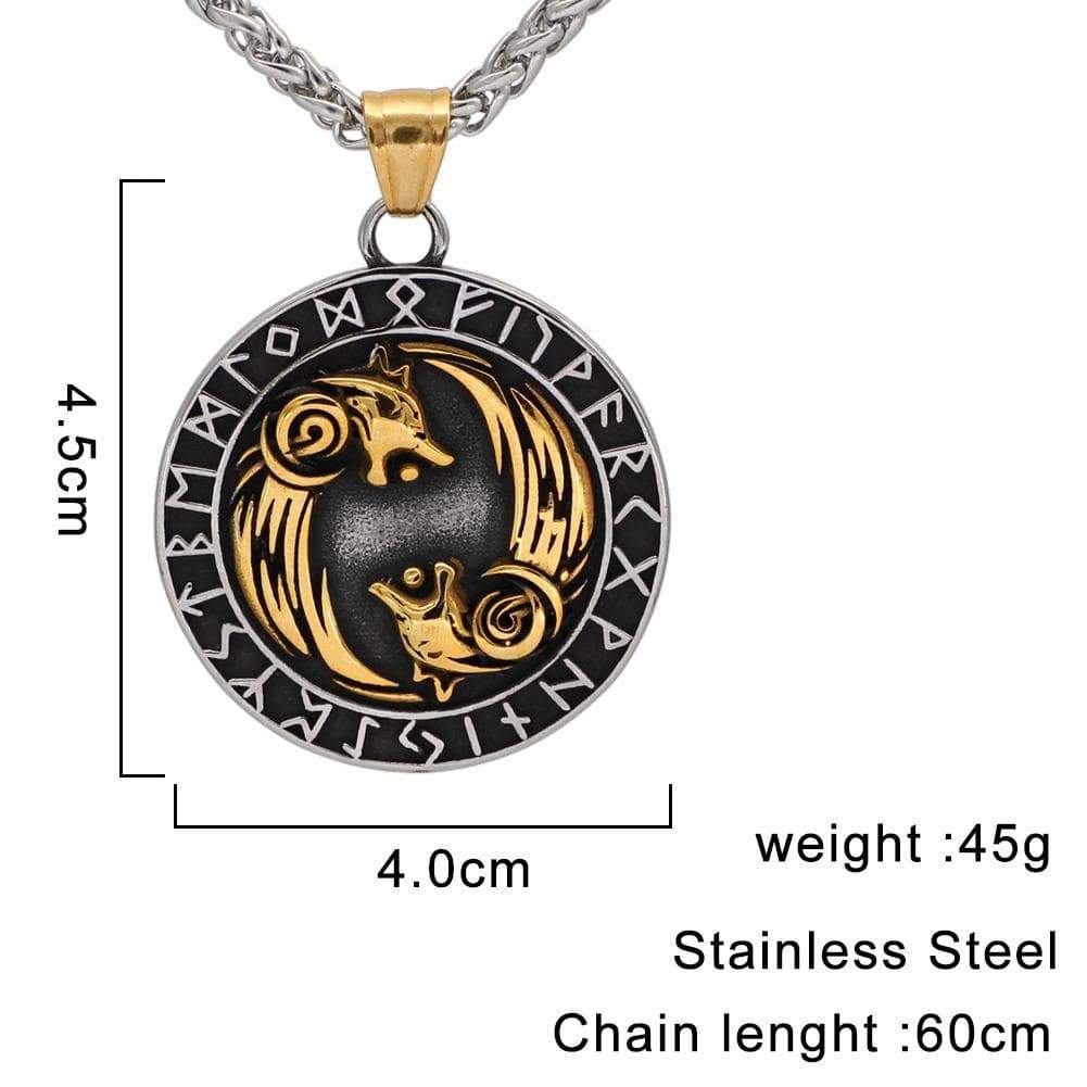 Vikings Geri and Freki Pendant & Necklace | Pendants & Necklaces | Wiccan Center