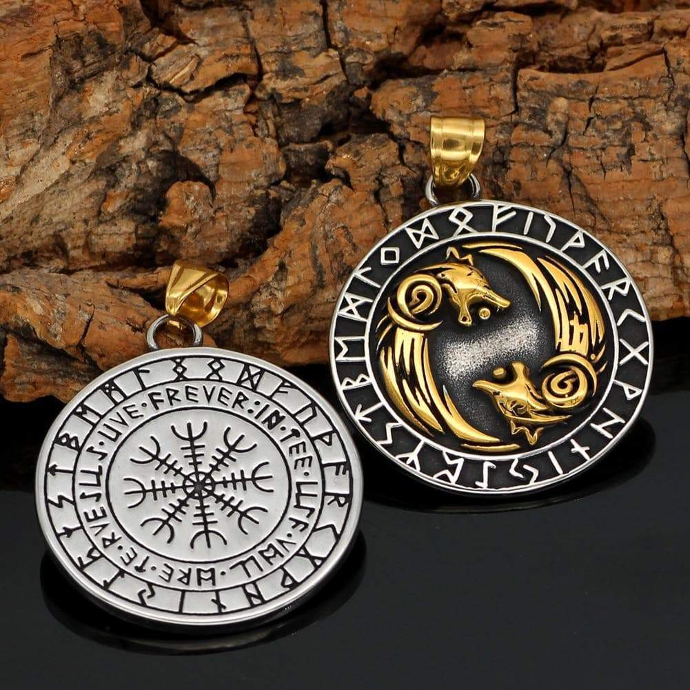 Vikings Geri and Freki Pendant & Necklace | Pendants & Necklaces | Wiccan Center