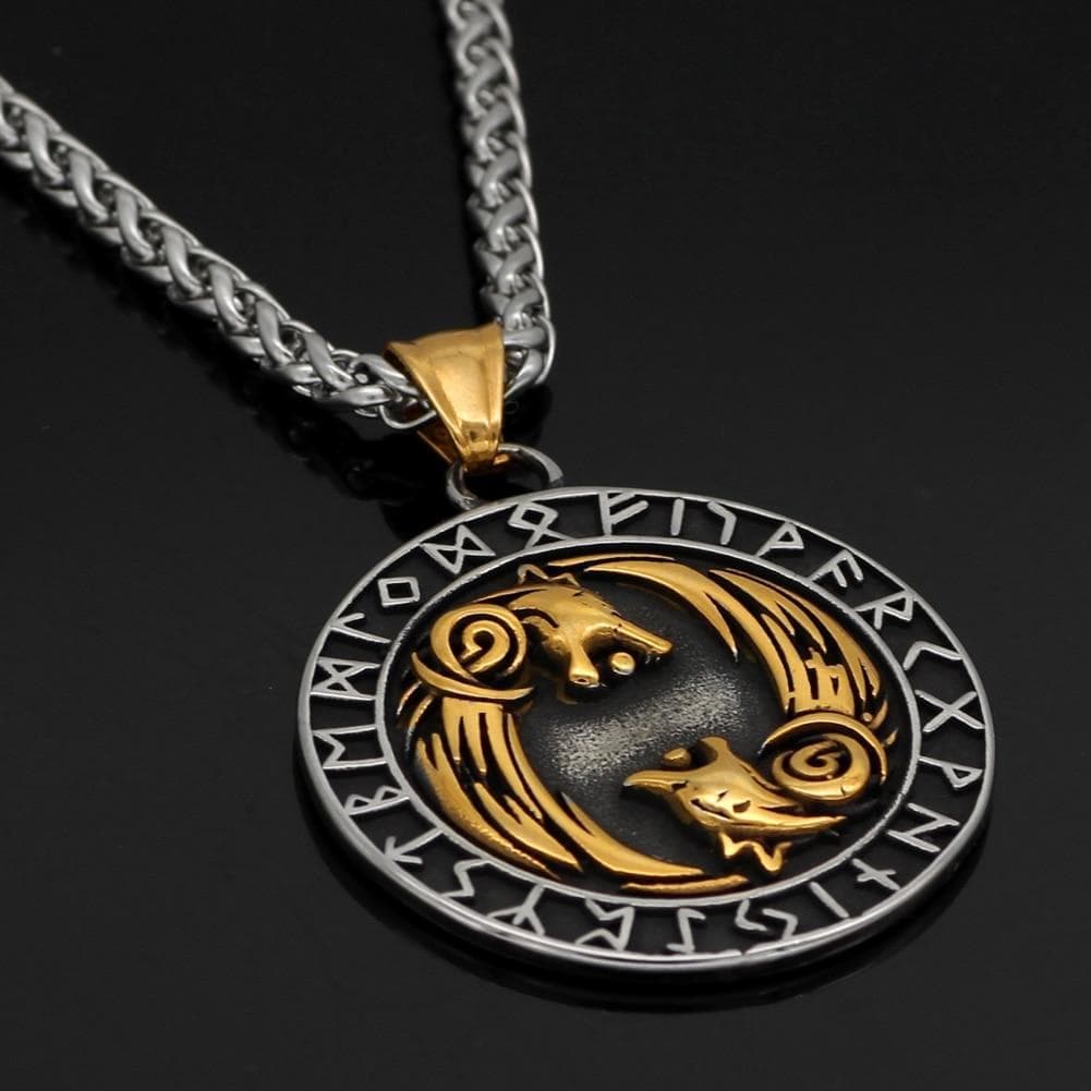 Vikings Geri and Freki Pendant & Necklace | Pendants & Necklaces | Wiccan Center
