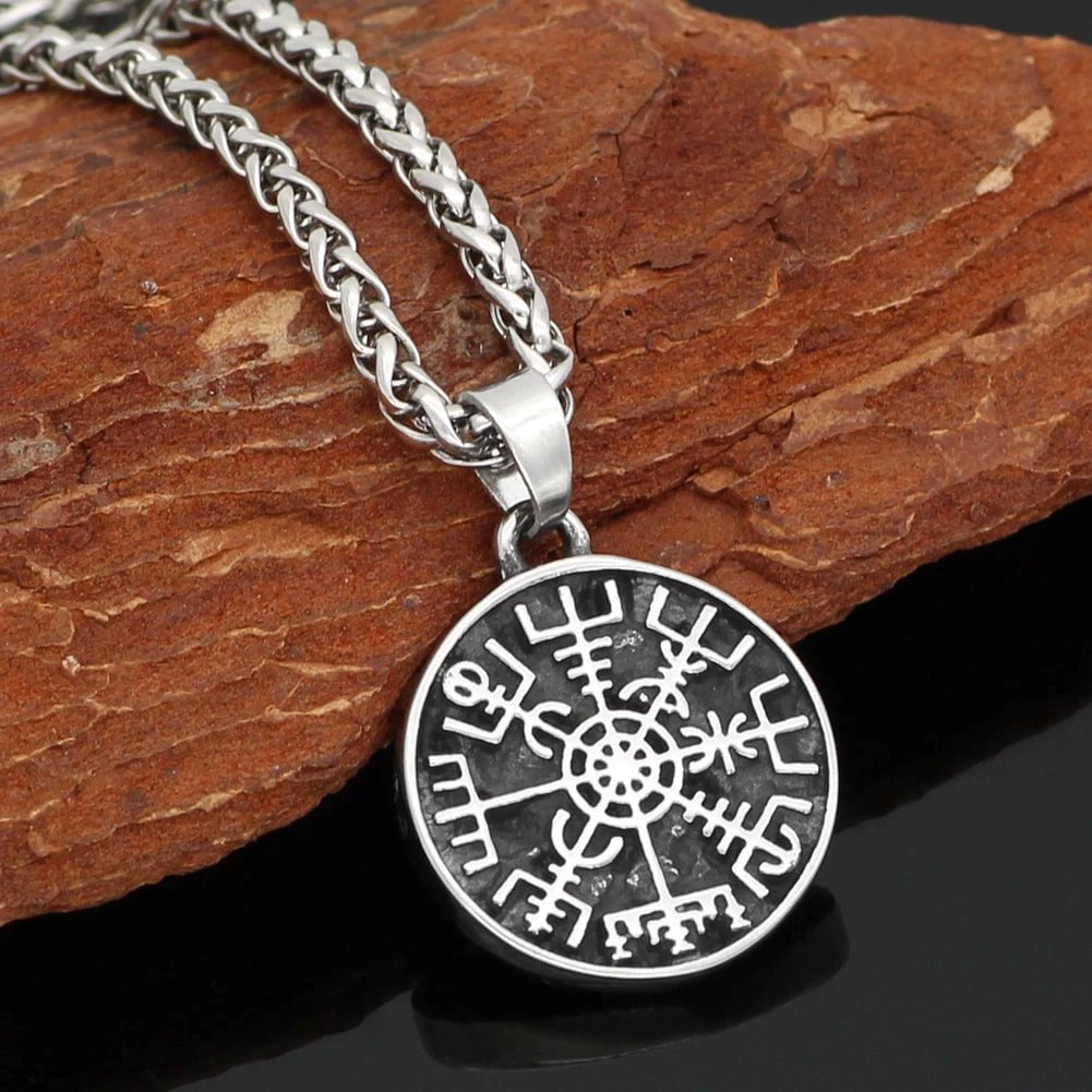 Vikings Helm of Awe Stainless Steel Necklace | Pendants & Necklaces | Wiccan Center