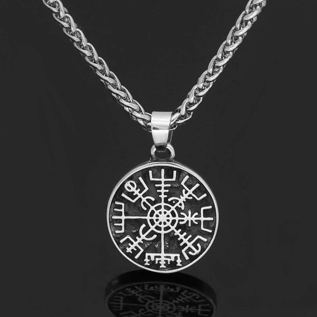 Vikings Helm of Awe Stainless Steel Necklace | Pendants & Necklaces | Wiccan Center