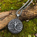 Vikings Tree of Life Stainless Steel Pendant Necklace | Pendants & Necklaces | Wiccan Center