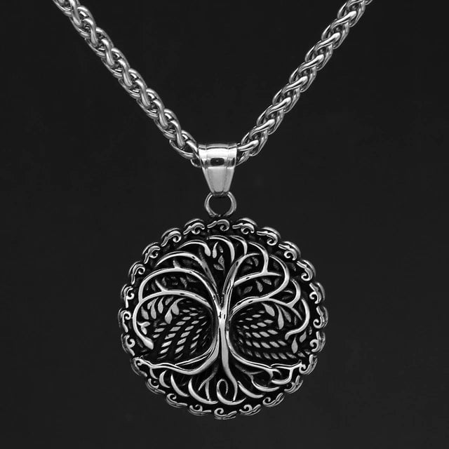 Vikings Tree of Life Stainless Steel Pendant Necklace | Pendants & Necklaces | Wiccan Center