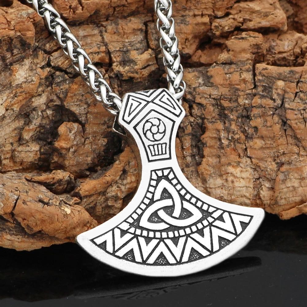 Vikings Triquetra Axe Stainless Steel Pendant & Necklace | Pendants & Necklaces | Wiccan Center