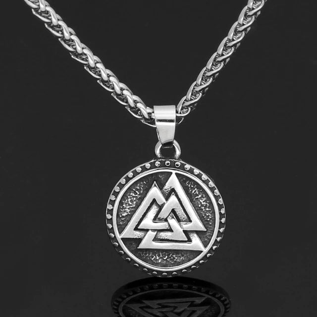 Vikings Valknut Solid Stainless Steel Necklace | Pendants & Necklaces | Wiccan Center