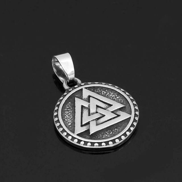 Vikings Valknut Solid Stainless Steel Necklace | Pendants & Necklaces | Wiccan Center