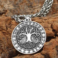 Vikings Yggdrasill Tree of Life and Runes Amulet Pendant & Necklace | Pendants & Necklaces | Wiccan Center