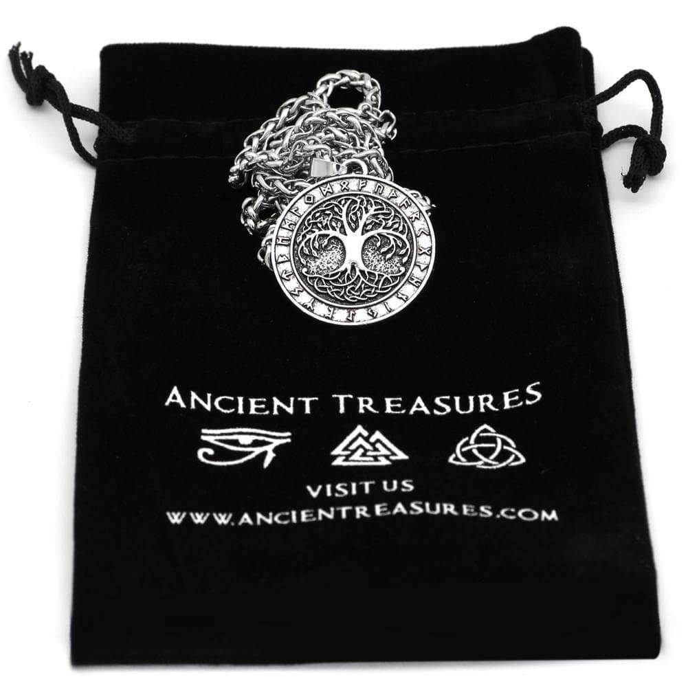 Vikings Yggdrasill Tree of Life and Runes Amulet Pendant & Necklace | Pendants & Necklaces | Wiccan Center