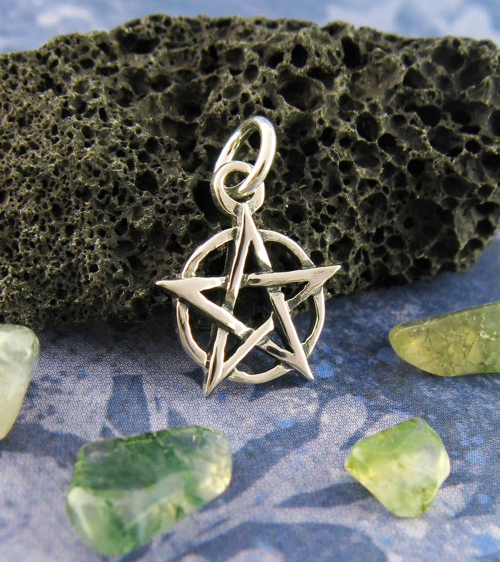 Little Pentacle Charm, Handmade | Handmade > Silver | Wiccan Center