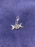 Charm - Triple Moon Pentagram | charms | Wiccan Center