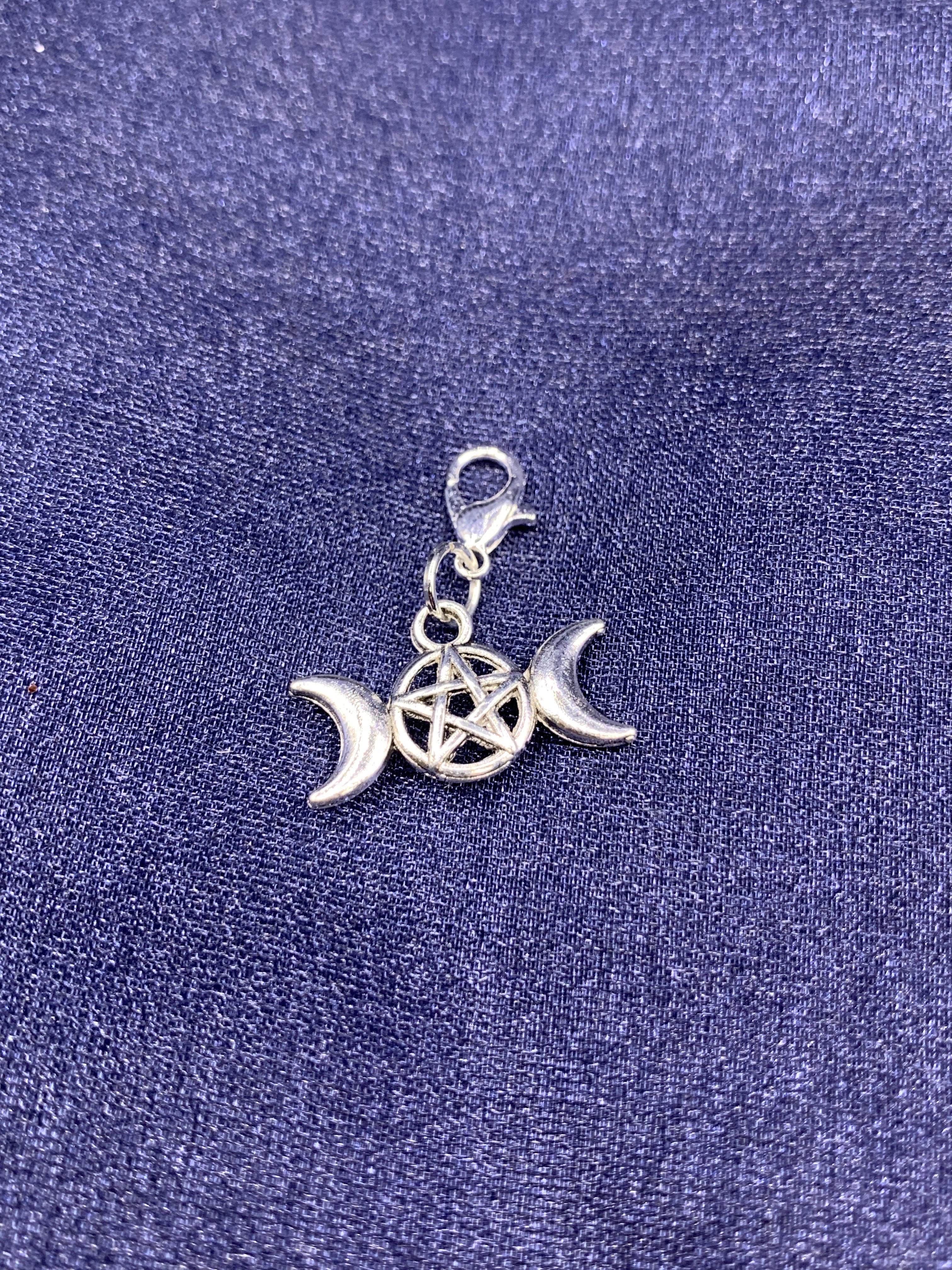 Charm - Triple Moon Pentagram | charms | Wiccan Center