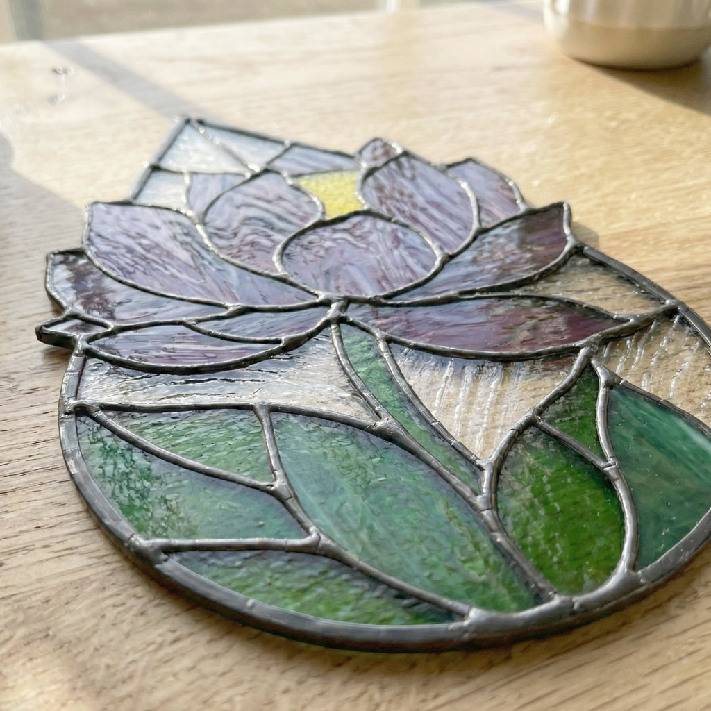 Peony Stained Glass Raindrop Pattern | Crafting Patterns & Molds | Wiccan Center
