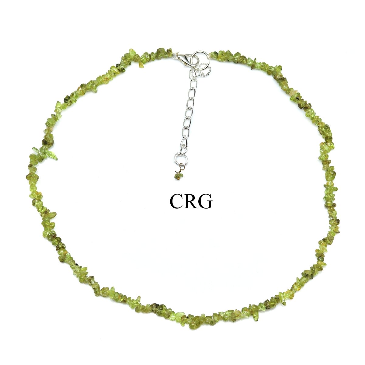 Peridot Inspired Strand Chip Choker Necklace (16 Inches) (4 Pieces)