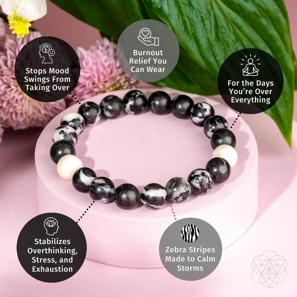 Permission to Pause - The Zebra Jasper Bracelet | Bracelet | Wiccan Center