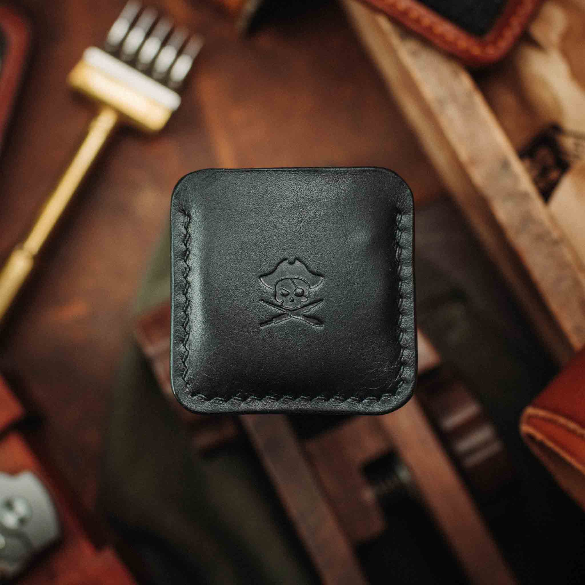 Pirate Goods Peso Pocket v3 Coin Holder – Leather Challenge Coin Case for EDC | Wallet | Wiccan Center