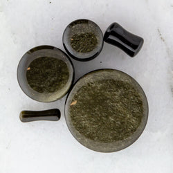 Gold Obsidian Stone Plugs | | Wiccan Center
