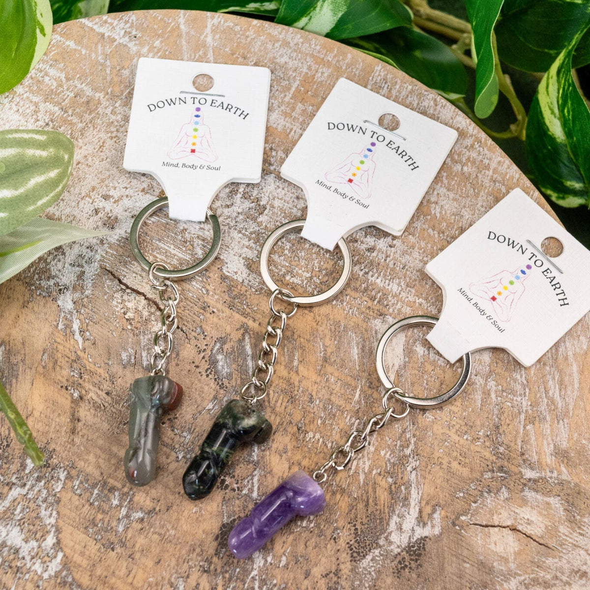 Crystal Phallus Keychain | Keychains | Wiccan Center