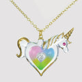 Glass Precious Heart Unicorn Necklace | Necklaces | Wiccan Center