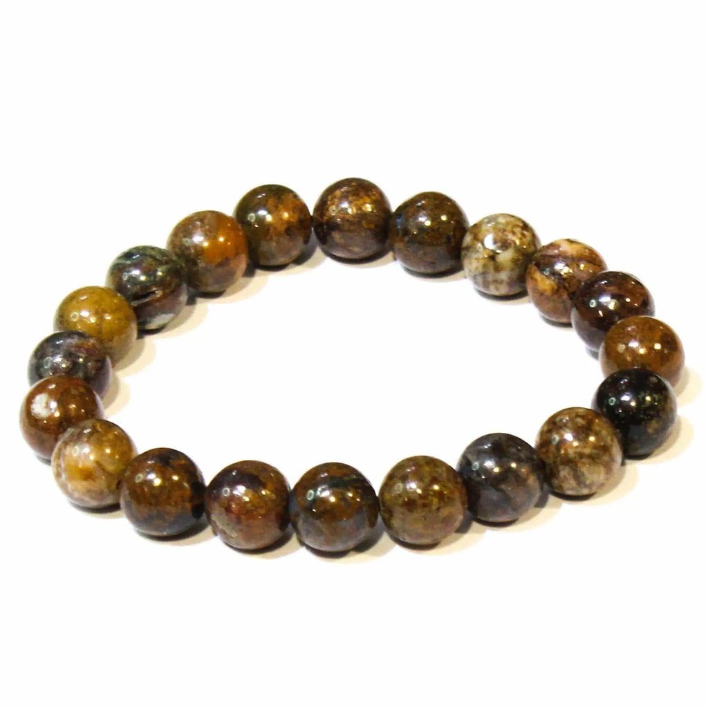 Pietersite Round Bead Bracelet - Strong Leadership | Bracelets | Wiccan Center