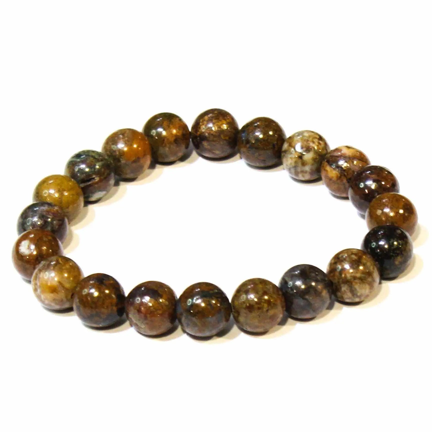 Pietersite Round Bead Bracelet - Strong Leadership | Bracelets | Wiccan Center