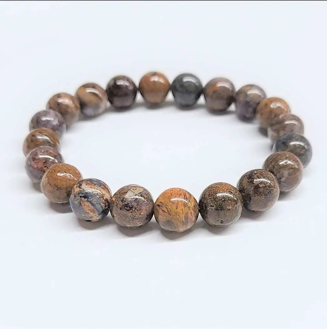 Pietersite Round Bead Bracelet - Strong Leadership | Bracelets | Wiccan Center