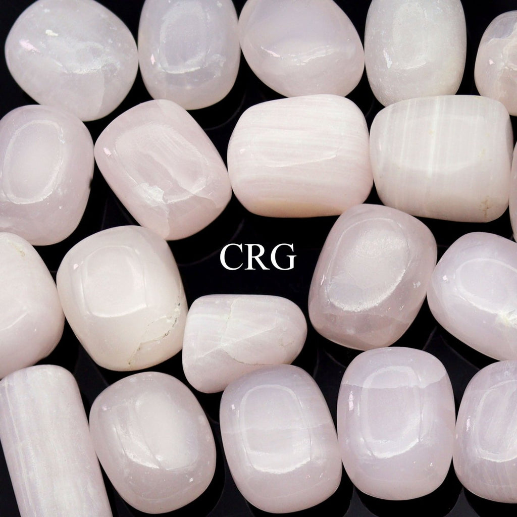 Pink Mangano Calcite Tumbled 1 to 2 inch Bulk Wholesale Lot (1 Kilogram)