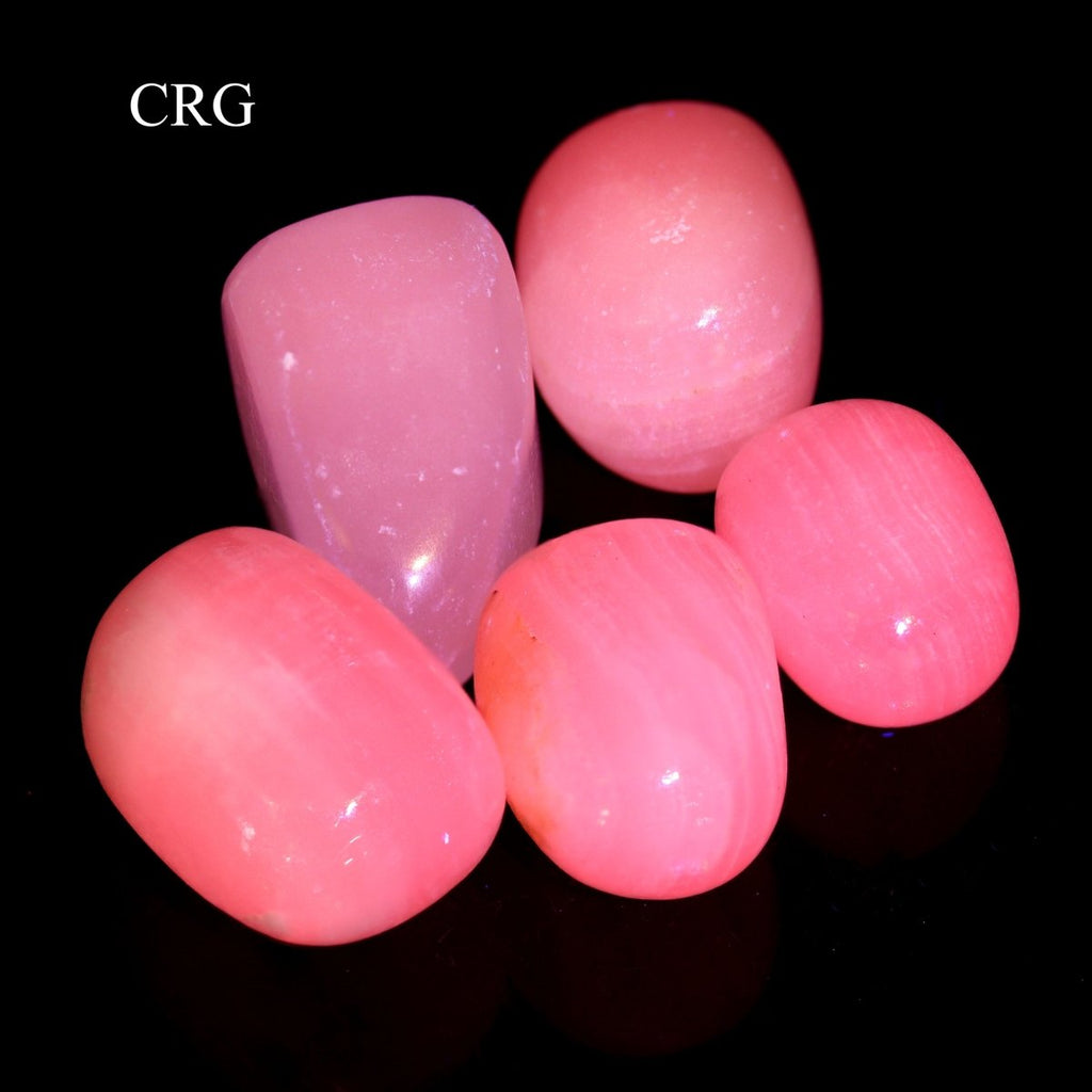 Pink Mangano Calcite Tumbled 1 to 2 inch Bulk Wholesale Lot (1 Kilogram)